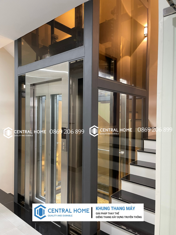 thang máy vách kính